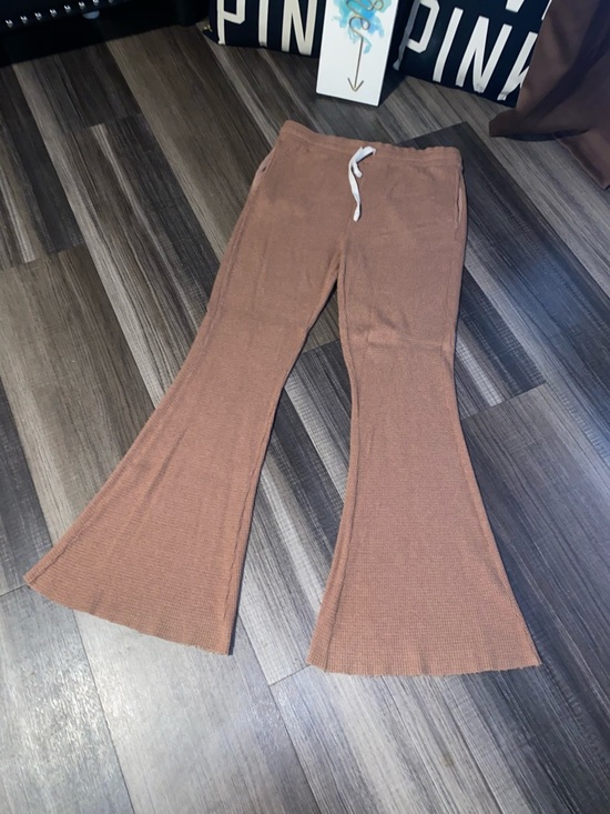 American Eagle Outfitters Pants - American Eagle Brown Knit Flared Sweatpants